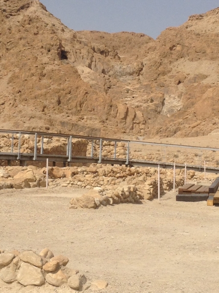 Qumran where the Dead Sea Scrolls were found