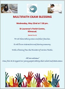 Multifaith Exam Blessing Kilmacud Parish