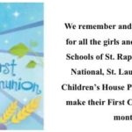 Remembering a ll the boys and girls in who would have made their First Holy Communion this month.